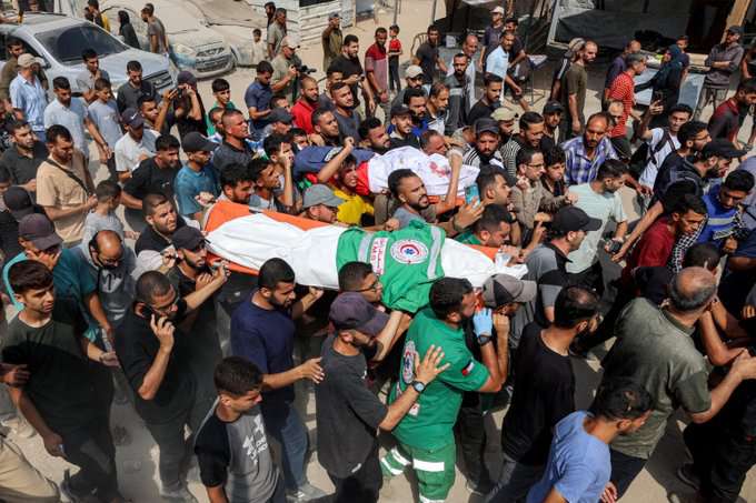 Gaza Mourns Six Journalists Killed in Israeli Strike