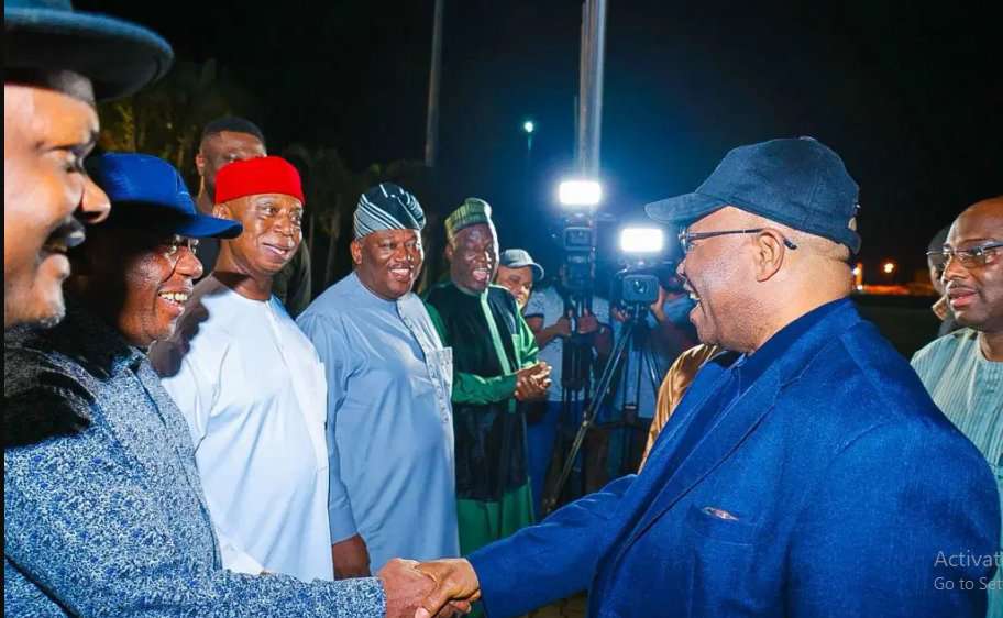 Akpabio declares himself fit, as he returns from London vacation