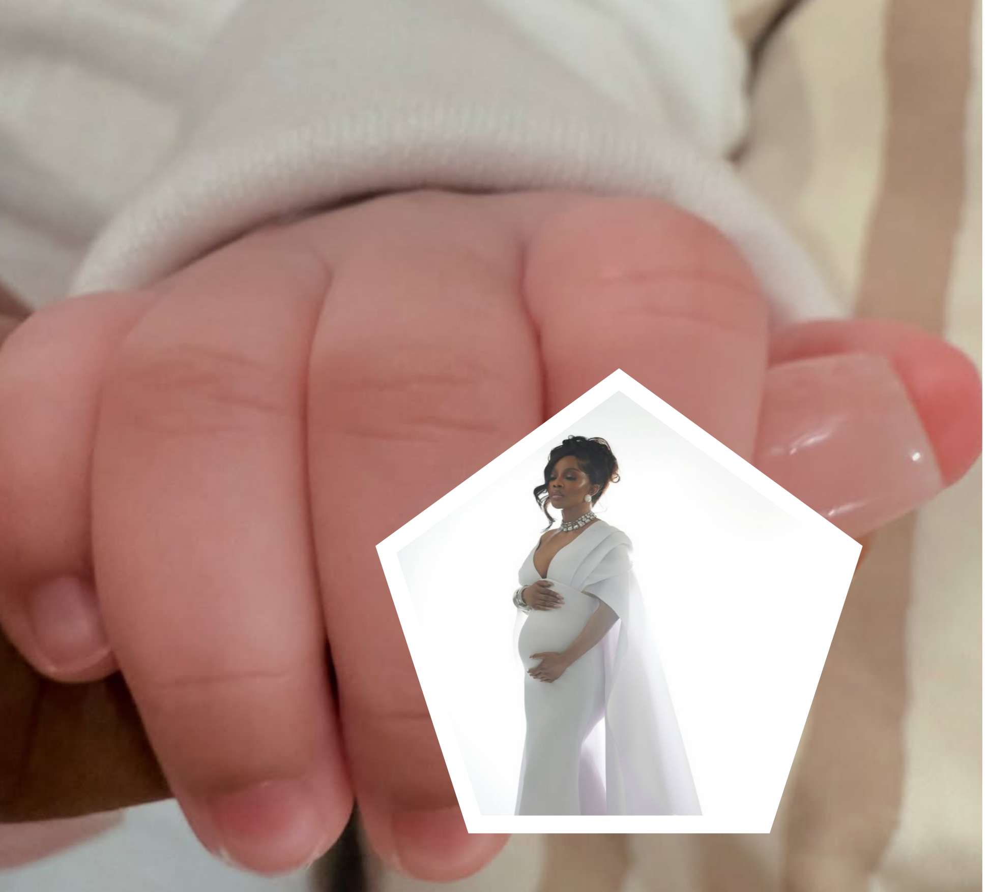 My miracle is here! Toke Makinwa celebrates birth of baby girl Yakira at 40