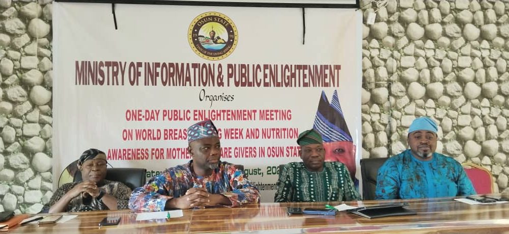 World Breastfeeding Day: Osun Govt Tasks Nursing Mothers on 6 Months Exclusive Breastfeeding