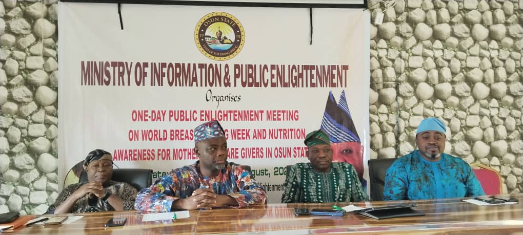World Breastfeeding Day: Osun Govt Tasks Nursing Mothers on 6 Months Exclusive Breastfeeding