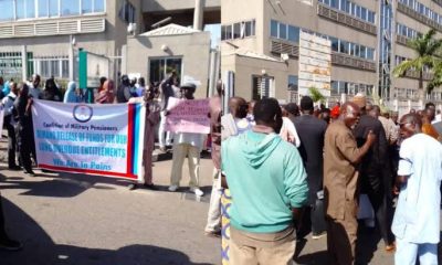 Retired soldiers barricade finance ministry over unpaid entitlements