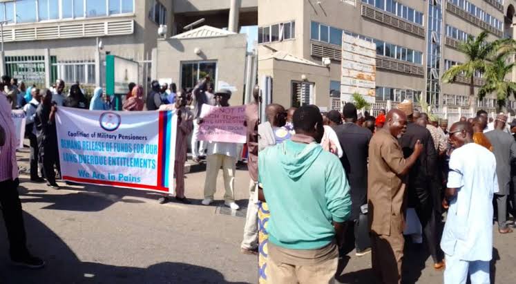 Retired soldiers barricade finance ministry over unpaid entitlements