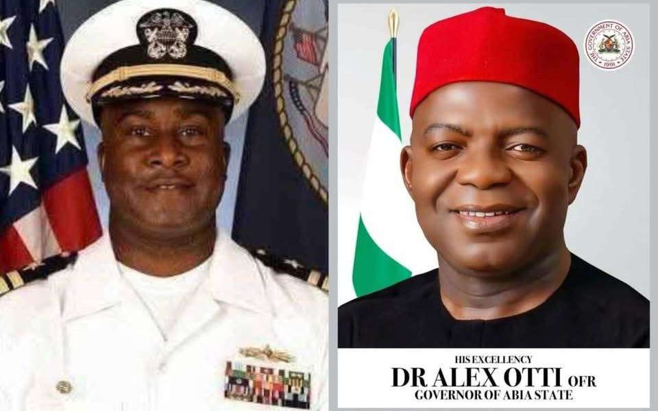 Gov Otti hails Abia-born Capt. Kelechi Ndukwe on historic promotion in U.S. Navy
