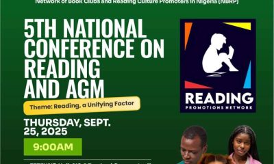 NBRP holds 5th national conference on reading, names Ibadan 2026 Book City