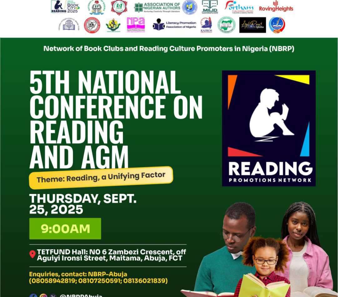 NBRP holds 5th national conference on reading, names Ibadan 2026 Book City