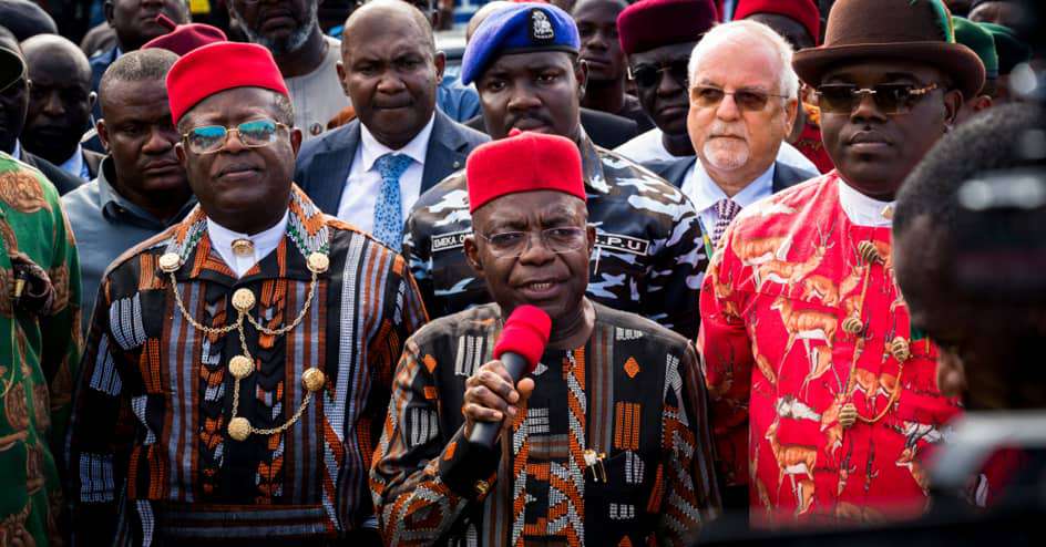 Carnival in Aba as Tinubu commissions reconstructed Port Harcourt Road