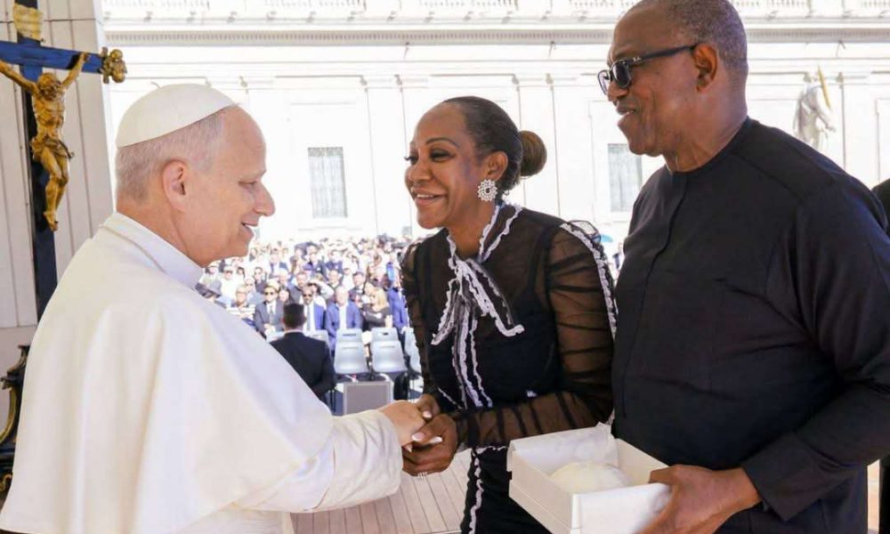 Peter Obi takes Nigeria’s challenges to God during pilgrimage to Rome