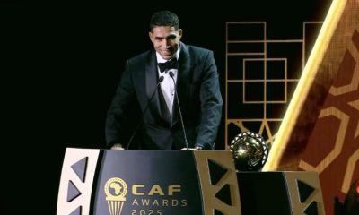 Hakimi hails CAF Player of the Year Award as ‘recognition that Crowns Years of Hard Work’ 