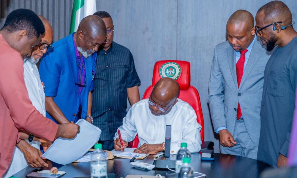 Gov. Otti signs N1.016 trillion 2026 budget into law