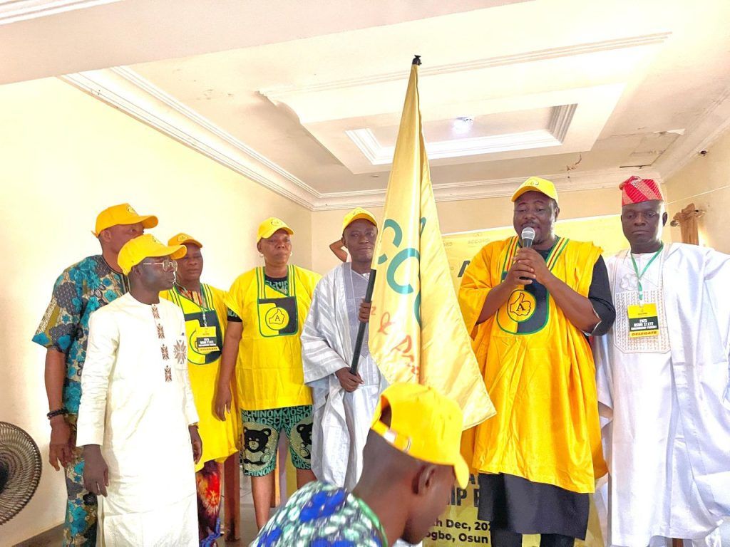 JUST IN: Osun 2026: Bamigbola Emerges Factional Accord Party Governorship Candidate