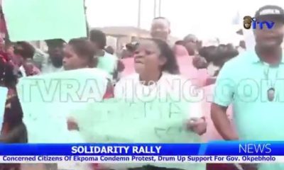 Edo: Ekpoma residents hold counter protest, rally behind Okpebholo, applaud security response