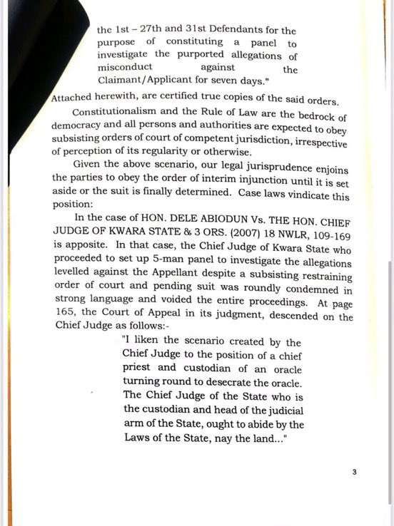 Impeachment saga: Rivers chief judge turns down assembly’s request to set up panel to probe Fubara