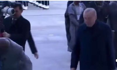 VIDEO: Tinubu stumbles at official welcome ceremony in Turkey 
