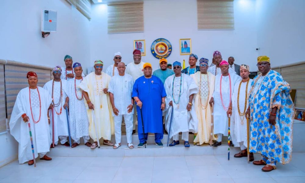 Ooni of Ife palace chiefs commend Adeleke’s developmental strides, endorse second term