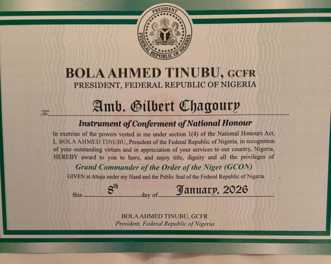 Tinubu’s GCON honour for Gilbert Chagoury sparks online outrage, as supporters defend move