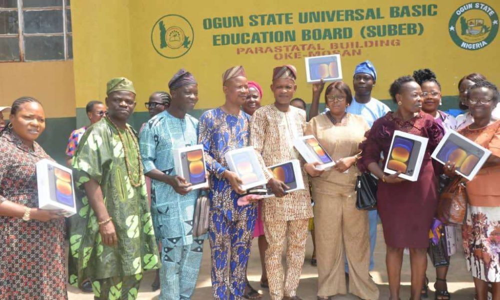 Ogun SUBEB strengthens education mgt information system with distribution of tablets to 1,910 public schools