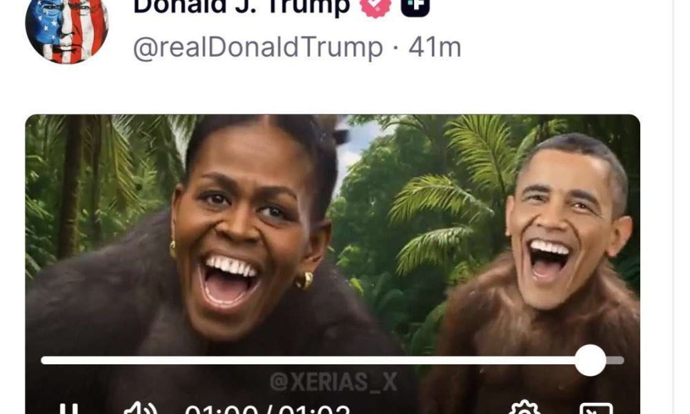 [VIDEO] Old internet meme becomes White House controversy after Trump repost