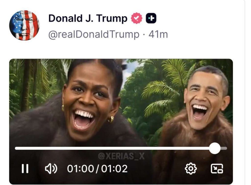 [VIDEO] Old internet meme becomes White House controversy after Trump repost