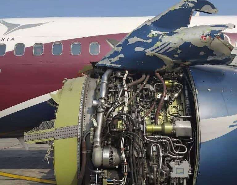 [VIDEO] Moment engine fault forces Arik Air flight to divert to Benin, passengers safe