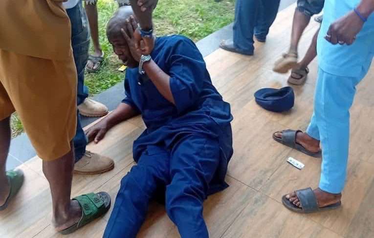 PICTURES: Ondo APC chair beaten as party meeting results  in chaos