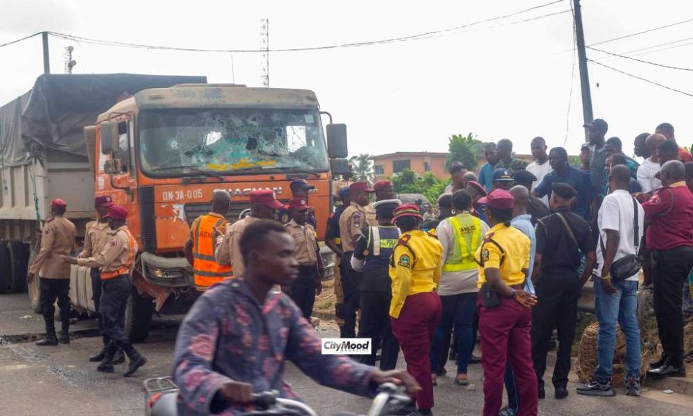 Truck crushes LASTMA officer, two motorcyclists