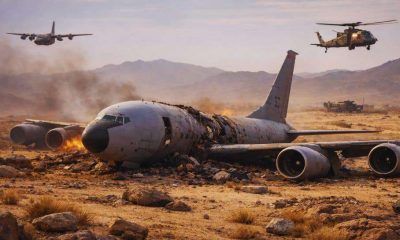 Tragedy in Iraq: Four US crew dead as military refuelling plane crashes