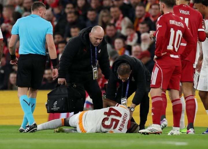 Osimhen faces surgery after suffering arm fracture against Liverpool