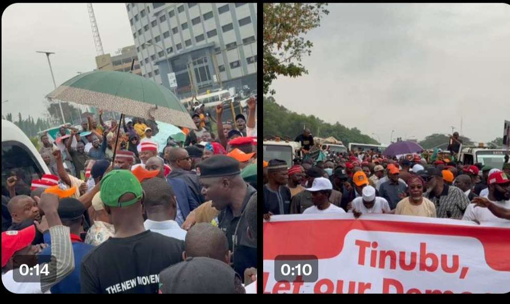 [VIDEO] Atiku, Obi, Amaechi, Kwankwaso lead mass ‘Save Democracy’ March to INEC in Abuja