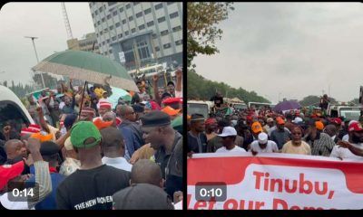 [VIDEO] Atiku, Obi, Amaechi, Kwankwaso lead mass ‘Save Democracy’ March to INEC in Abuja