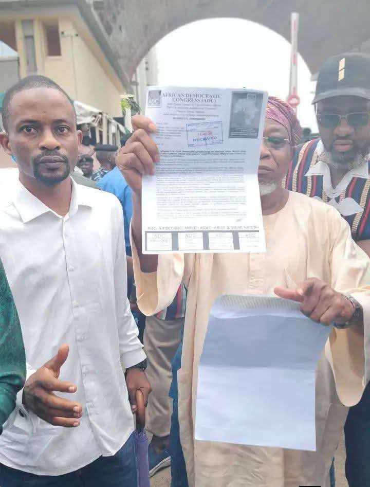 [PHOTOS] ADC petitions INEC, seeks removal of Amupitan over alleged partisanship