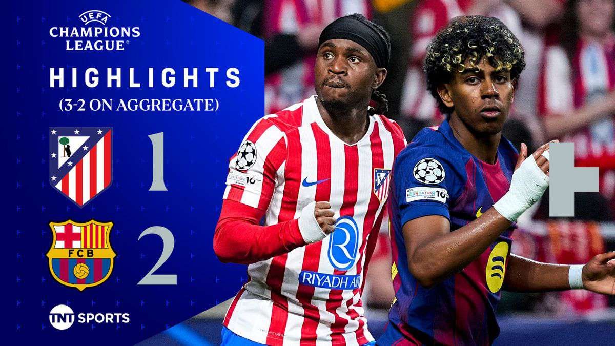Lookman scores as Atletico eliminate Barcelona; PSG dominate Liverpool to reach semis