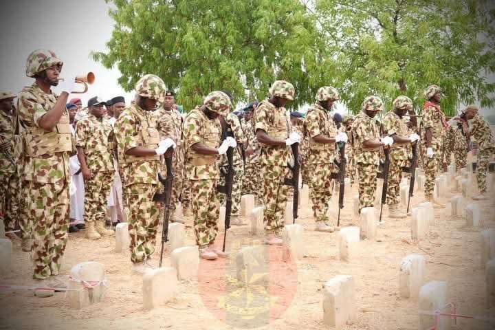 [PHOTOS] Late Gen Braimah, others buried with full military honours in Maiduguri