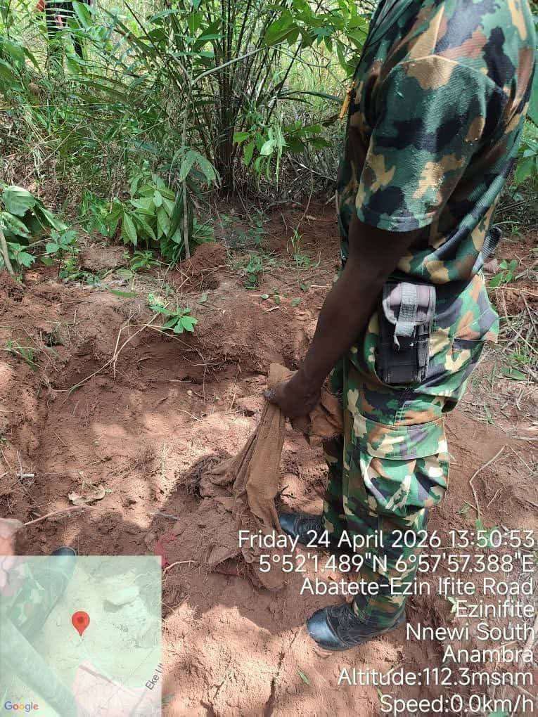 Horror in Imo forest as Army discovers graves of slain soldier couple
