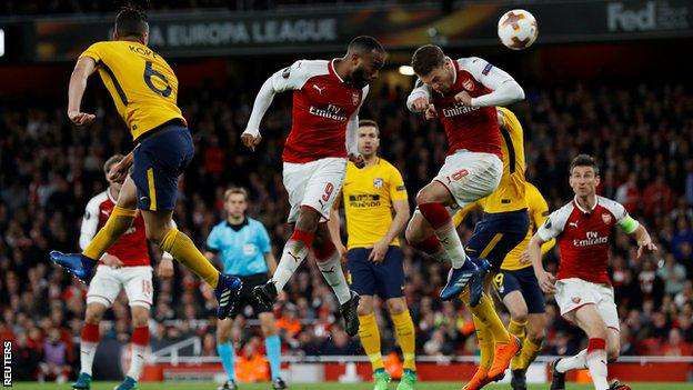 Arsenal, Atletico Madrid share spoils in tense Champions League semi-final clash