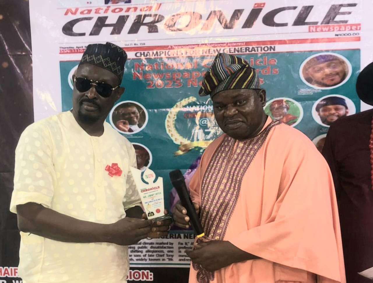 National Chronicle Newspaper Honours Jimmy Enyeh With Courage In Journalism Award