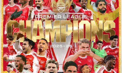 JUST IN: Arsenal are Premier League champions 