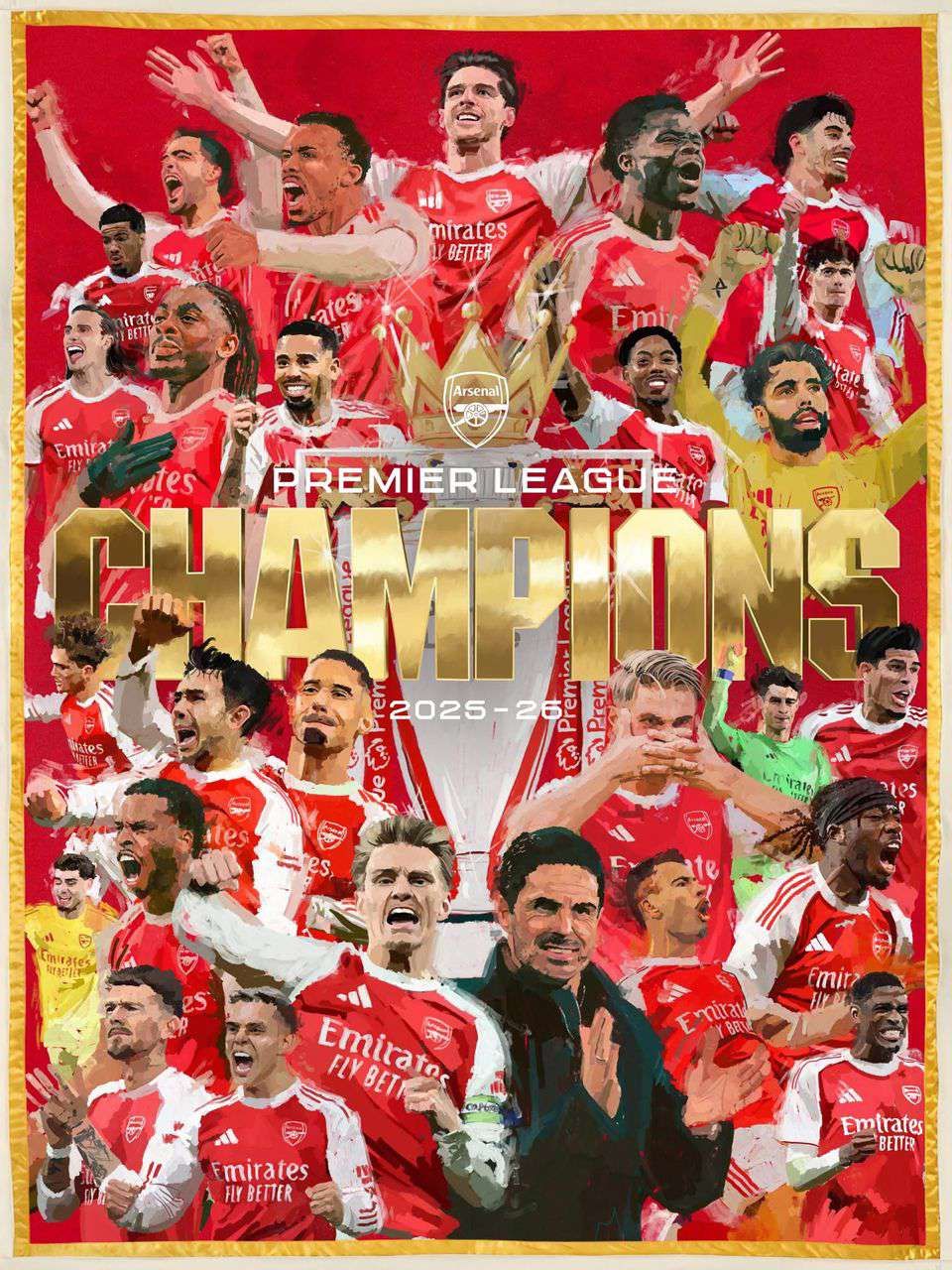 JUST IN: Arsenal are Premier League champions 