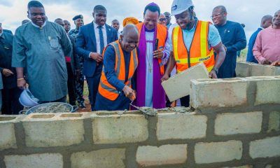 Otti attributes administration’s success to God, lays foundation for ecumenical Centre in Umuahia
