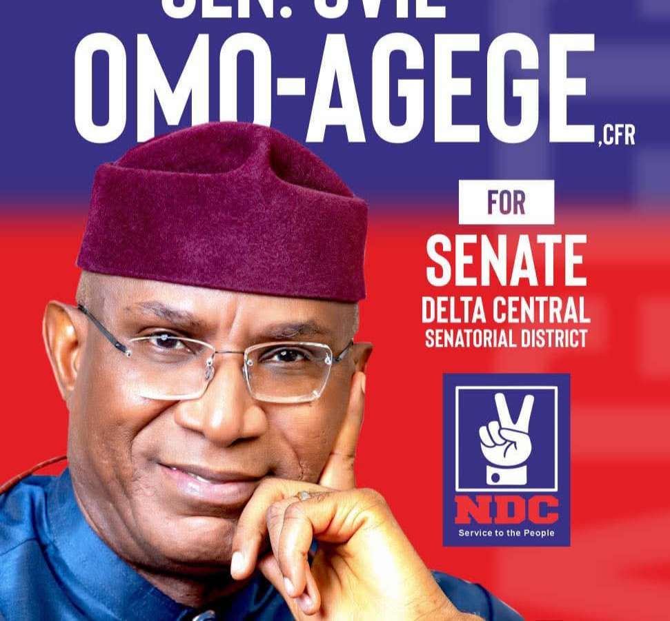 JUST IN: Omo-Agege joins NDC ahead of 2027 Delta Central senate bid