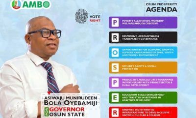 Osun Poll: Oyebamiji Unveils 7-Point “Prosperity” Agenda