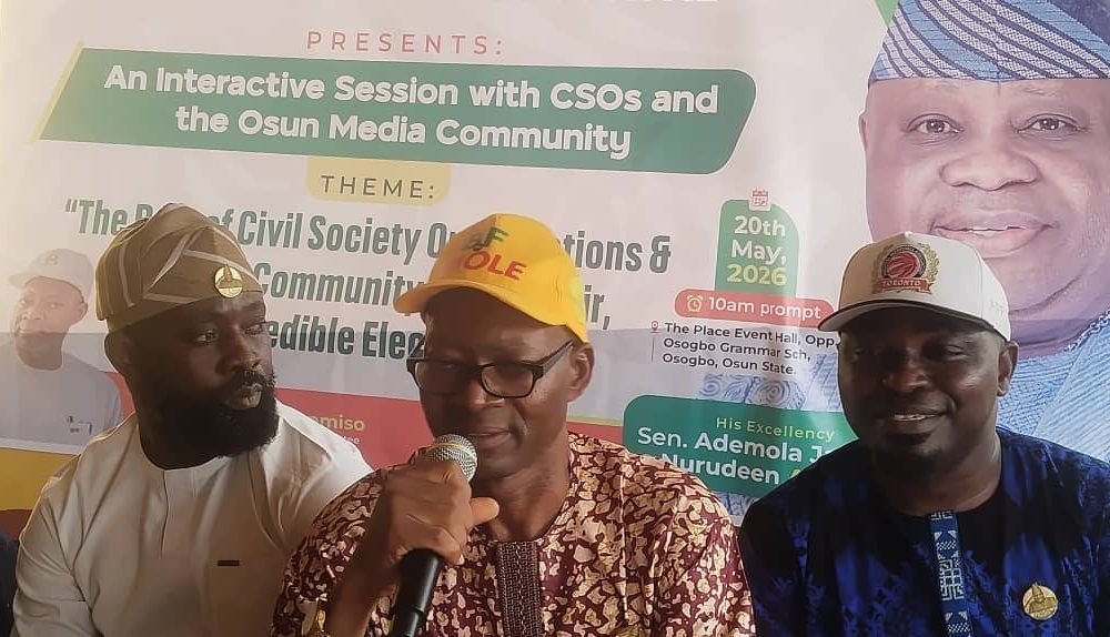 Osun Poll: CSOs, media, security agencies urged to uphold democratic responsibility