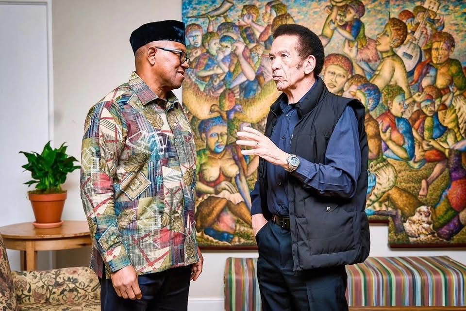 Peter Obi with President Ian Khama