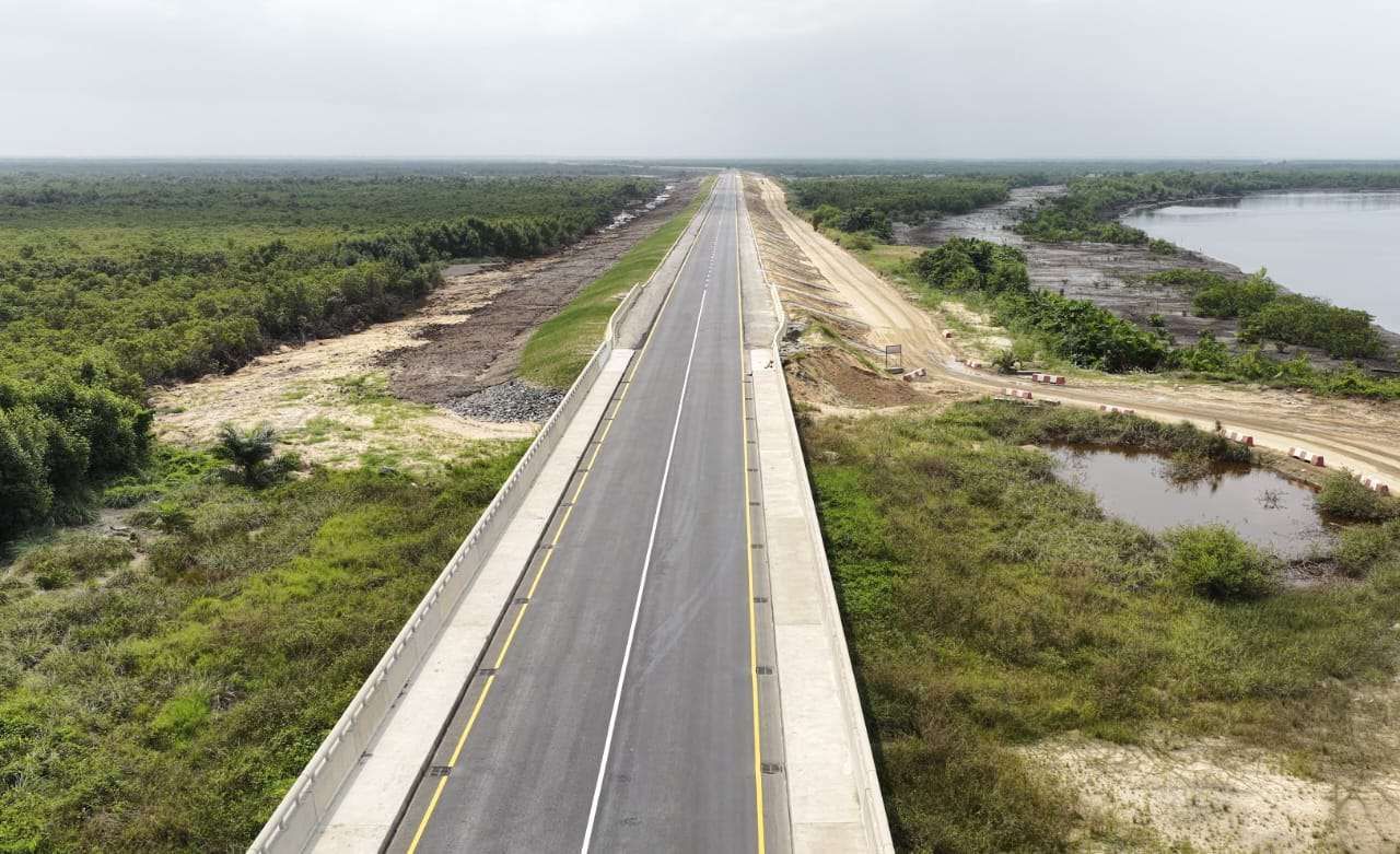 [PHOTOS] Julius Berger completes landmark Bodo-Bonny road, final touches underway