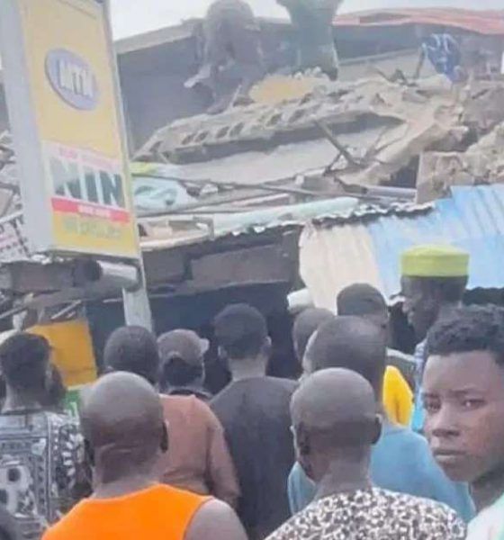Three-Storey building collapses in Lagos, rescue operations underway