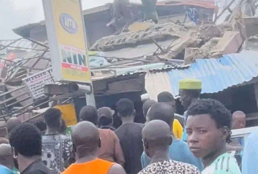 Three-Storey building collapses in Lagos, rescue operations underway