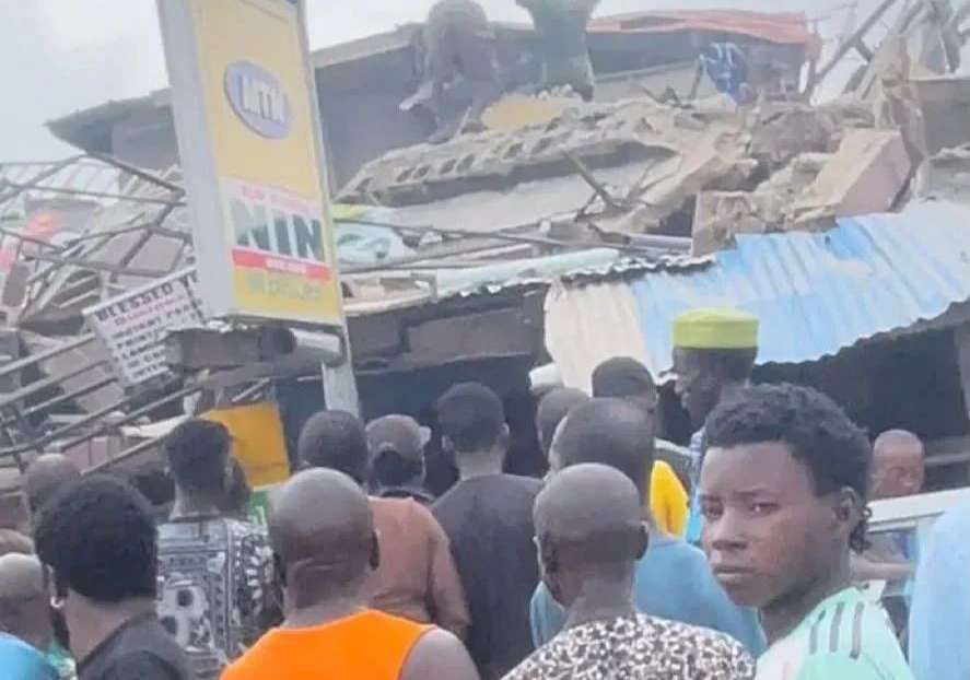 Three-Storey building collapses in Lagos, rescue operations underway