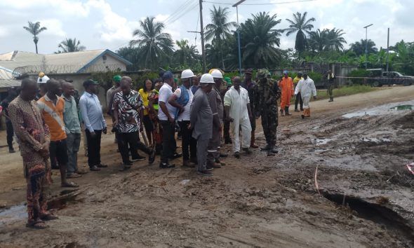 Abia Govt Inspects OML 11 Pipeline Blast In Umuololo Owaza, Demands NPDC Replace 70-Year-Old Pipe