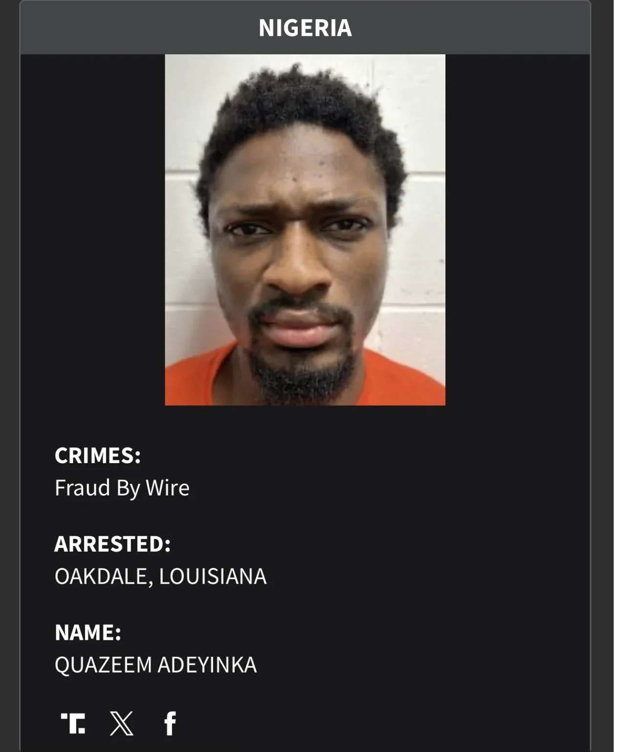 FULL LIST: US names 124 Nigerians on deportation watchlist over criminal convictions