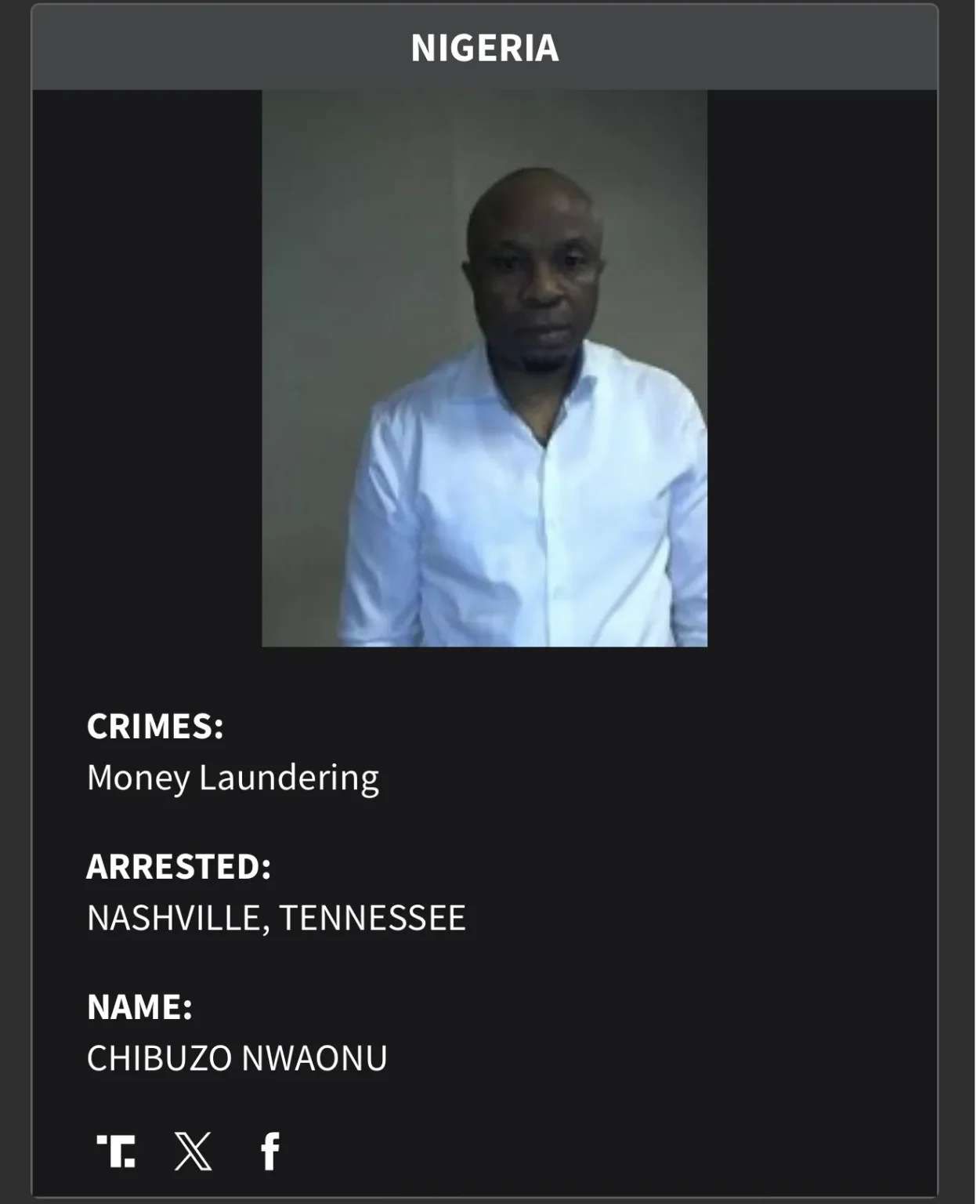 FULL LIST: US names 124 Nigerians on deportation watchlist over criminal convictions